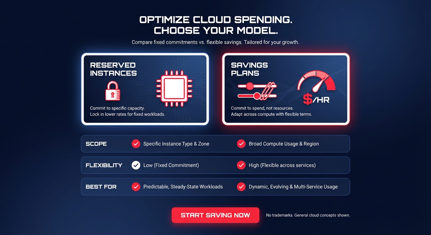 AWS savings plans vs reserved instances: how to save 40% on your cloud spend