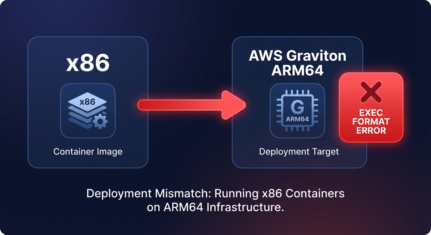 Troubleshooting multi-architecture workloads on AWS Graviton vs x86