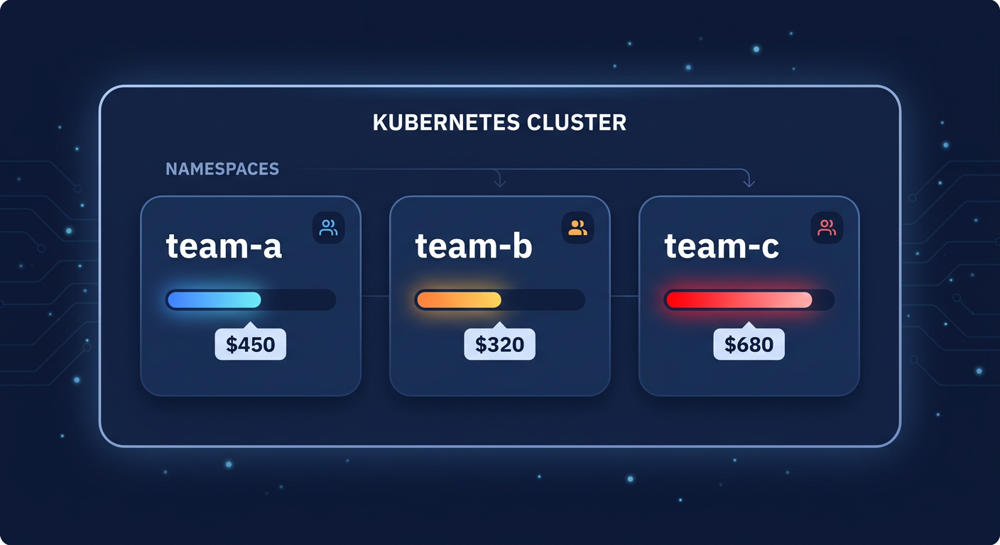 Namespace cost allocation
