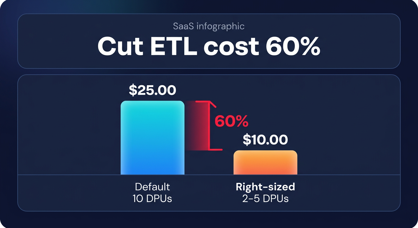 AWS Glue DPU savings