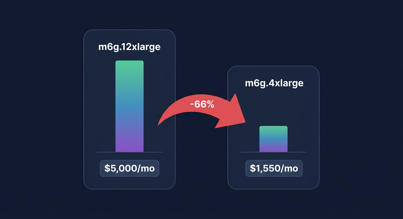 OpenSearch right-sizing savings