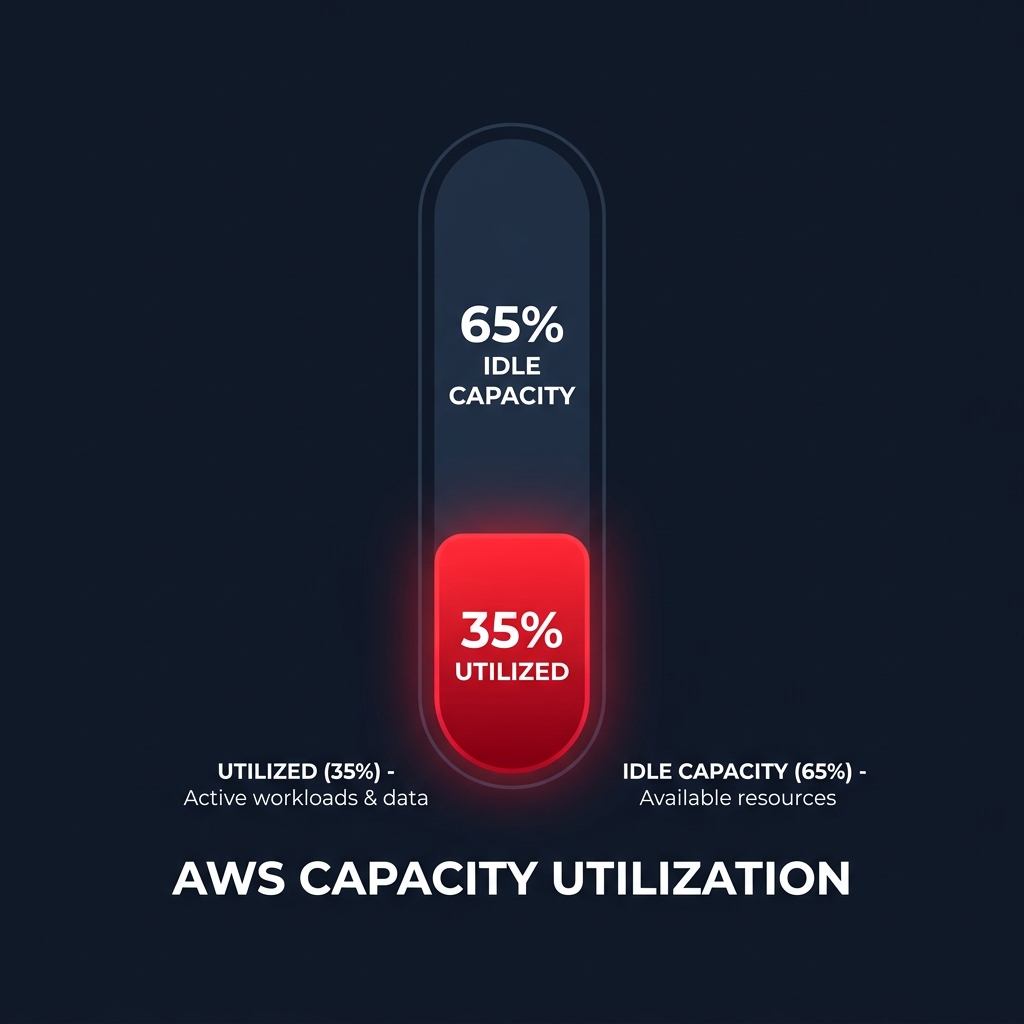 Low AWS utilization chart