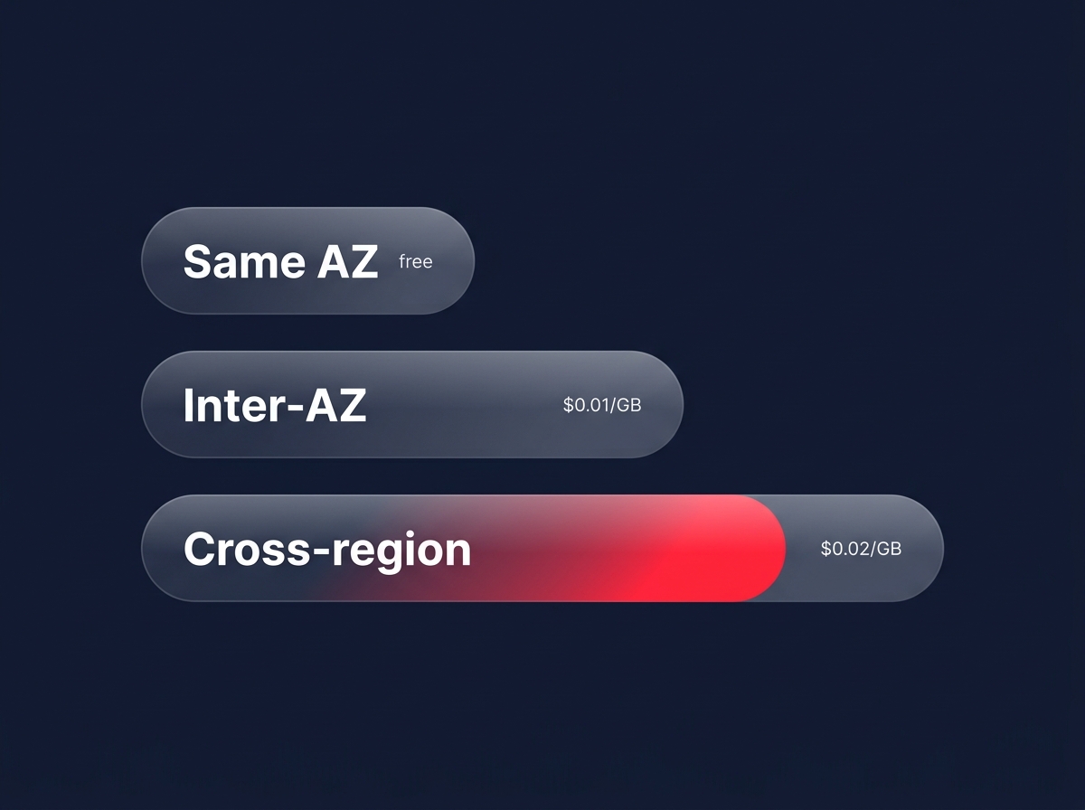 AWS transfer cost hierarchy