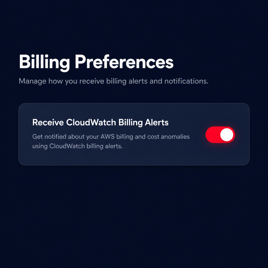 Billing alerts enabled
