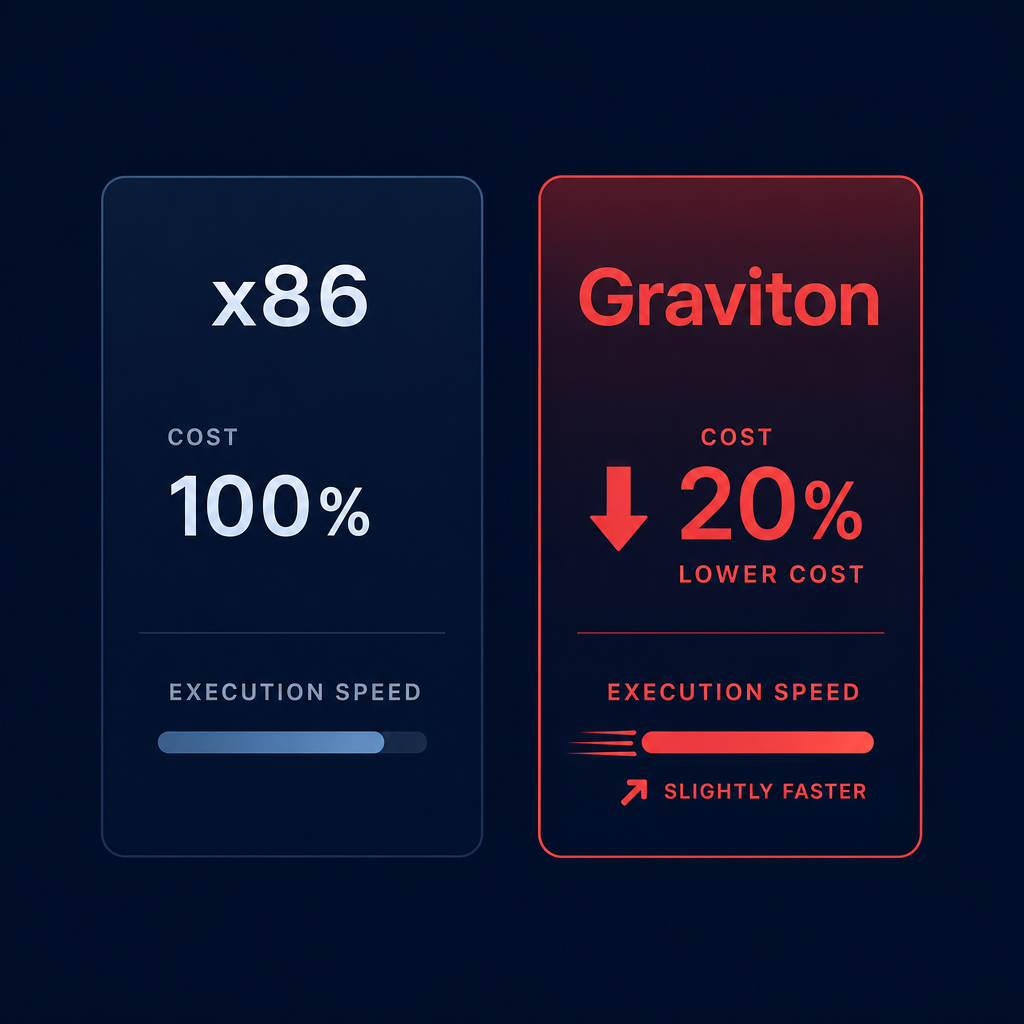 x86 vs Graviton savings