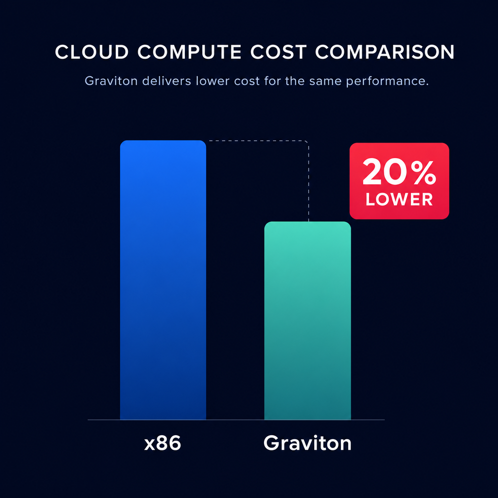 Graviton cost comparison